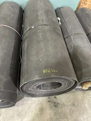 New 5 Rolls 59.5″ Textured Rubber Conveyor Belt 4mm x Approx. 700′
