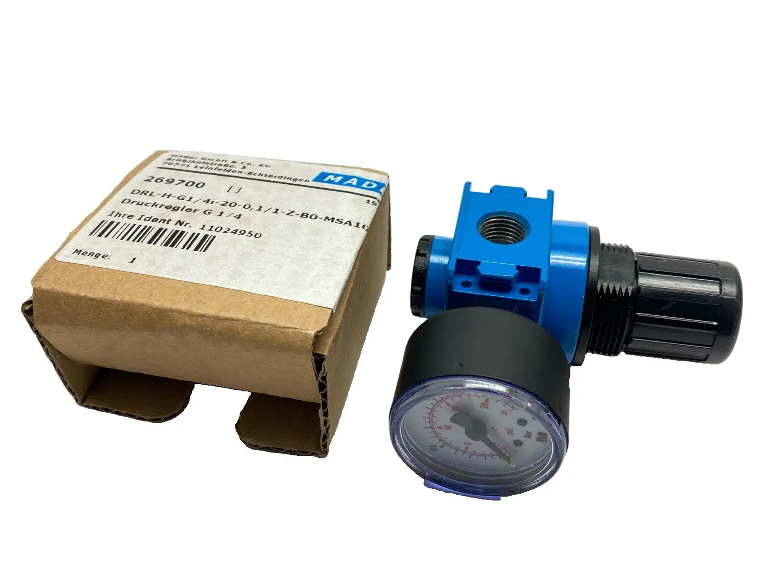 New | in-Stock Mader Pneumatic Pressure Regulator 269700 Air Pressure Regulators Michigan US | Maverick Industrial Sales #1470280