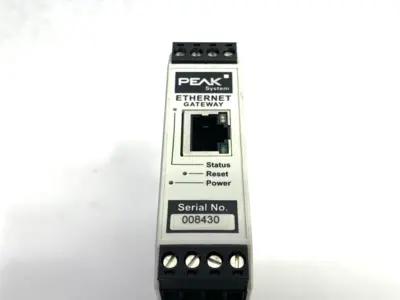 USED PEAK SYSTEMS PCAN-ETHERNET GATEWAY DR, CAN TO LAN GATEWAY IN DIN RAIL