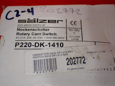 New | in-Stock SALZER P220DK1410 Relays & Switches Ohio US | HGR 24 #1175533