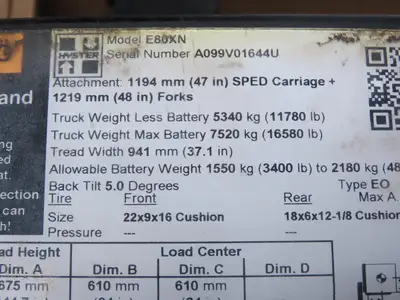 Sevcon 622/11119 Power Converter 36/88VDC To 12VDC Off Hyster E80XN