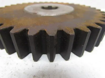 37T-C-3154M Phenolic Spur Gear 37T 6DP 20° 1" Face 6-1/2" OD Metal Spline Hub