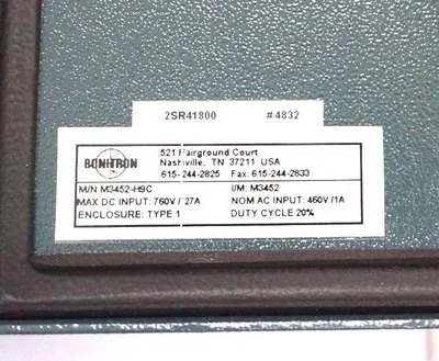 NEW RELIANCE ELECTRIC 2SR41800 SNUBBER CONTROL 1800W 460V