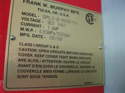 NEW Murphy OPLC-S-1000-EX