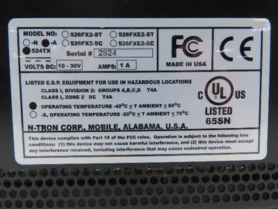 Used N-TRON _UNKNOWN_ PLC Ethernet Equipment Indiana US | Arrow Industrial #1249661
