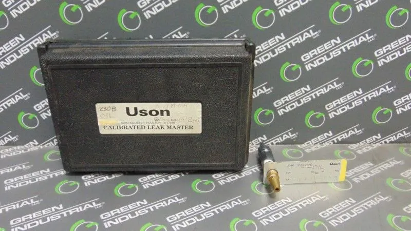 Uson Calibrated Leak Master Leak Detector 60SCC/Min @ 2 PSIG Used