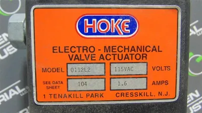 Hoke 0112L2 Electro-Mechanical Valve Actuator Used
