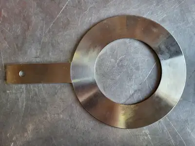 4" Paddle Orifice Plate Upstream 4.026"