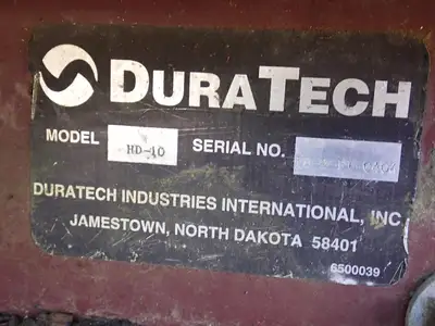 Used 1996 DURATECH HD10 Forestry Grinders Massachusetts US | Brookside Equipment Sales #1445031