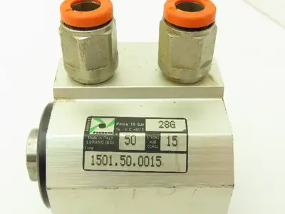 Pneumax 1501.50.0015 Compact Pneumatic Air Cylinder 50mm Bore 15mm Stroke