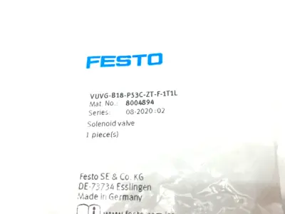 NEW FESTO SOLENOID VALVE, 5/3 CLOSED