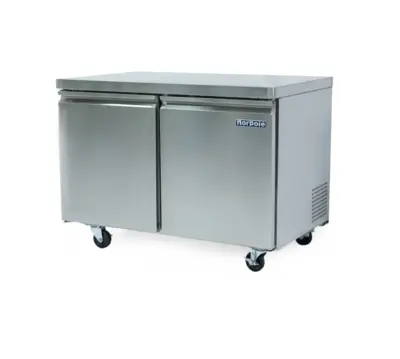Magic Chef 12 CU. FT. 2 DOOR UNDER COUNTER COMMERCIAL REFRIGERATOR IN STAINLESS STEEL