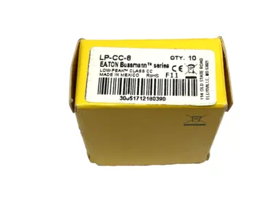 USED ELEMENT TIME DELAY DUAL ELEMENT FUSE 600VAC 150VDC 8A BOX OF 6