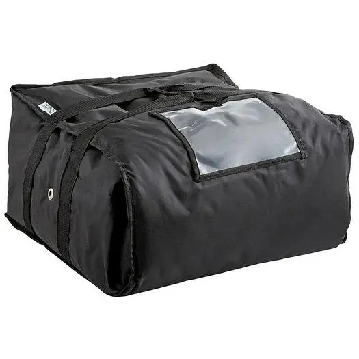 Insulated Pizza Delivery Bag, Soft-Sided Heavy-Duty Nylon, 16" x 16" x 8" - Holds Up To (3) 12" or 14" Pizza Boxes