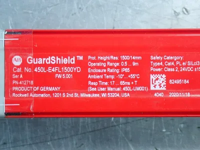 Used ALLENBRADLEY 450LE4FL1500YD Lighting | HGR 24 #737182
