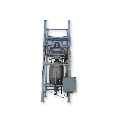 Used 2.5 Ton Dynamic Air BulkBuster Bulk Bag Unloader w/ Conveying Transporter