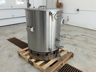 Used PSYCHO BREW DIRECT-FLAME BREW KETTLE/ MASH TUN 3.5BBL Cooking Kettles Michigan US | Miedema Asset Management Group #1580148