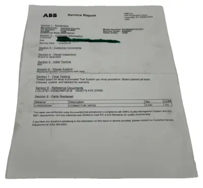 GENERAL ELECTRIC DS3800NFCD1S1L FIRING CARD C-ESS REFURBISHED