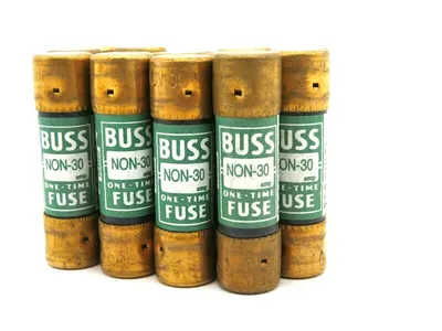 NEW LOT OF 14 BUSSMANN NON-30 FUSE CLASS K5 250V NON30