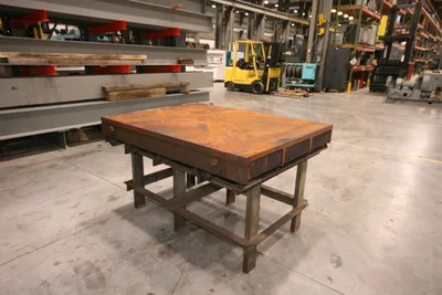 48″ x 60 3/4″ Welding Table, 1/2″ Thick, 36″ High