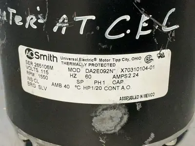 Used AO SMITH DA2E092N Motors (misc) Ohio US | HGR 24 #1556777