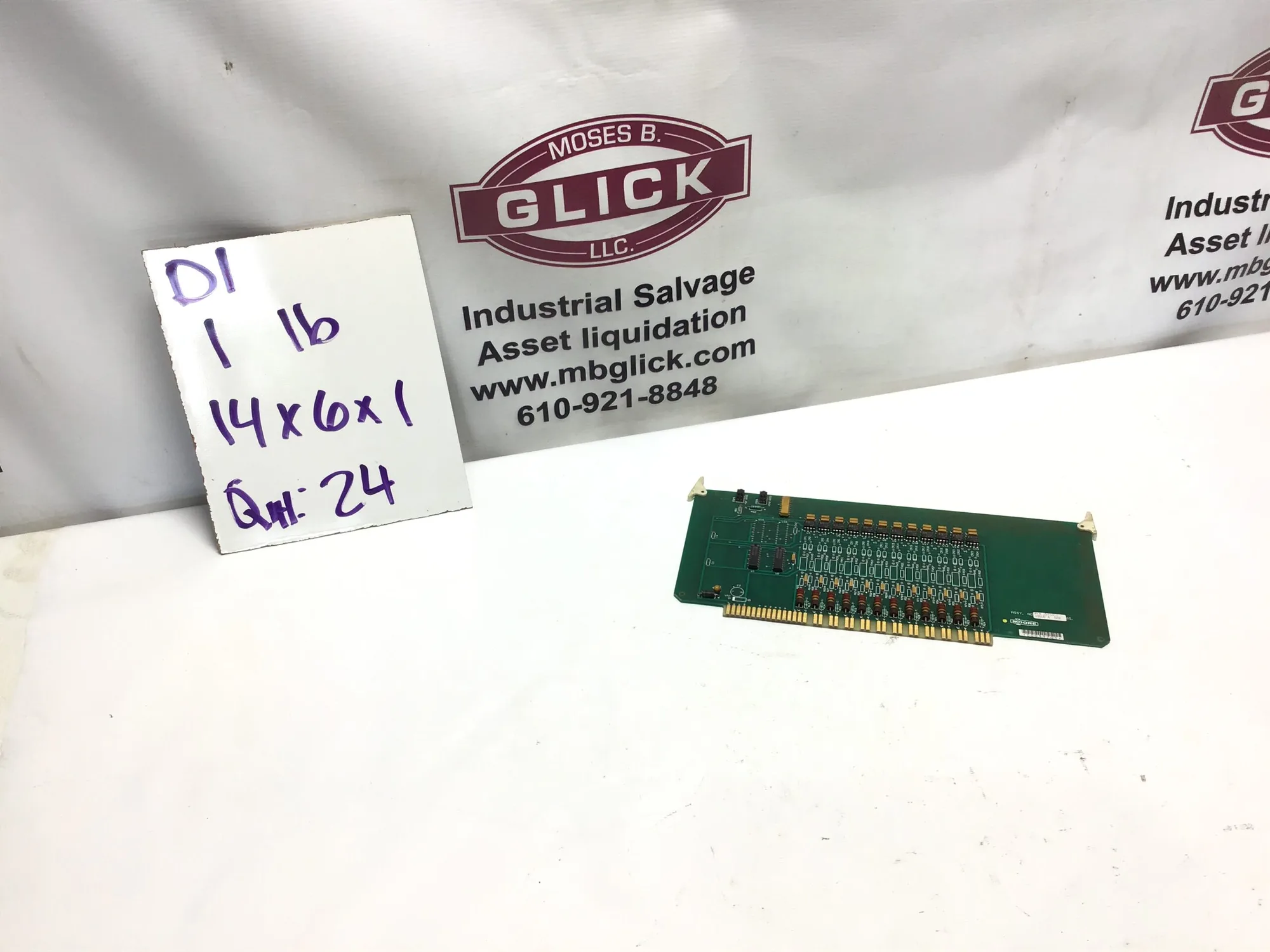 SIEMENS MOORE ASSY NO PN: 15733-1 INPUT MODULE DISCRETE PC BOARD