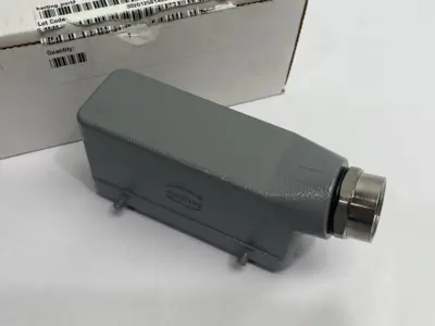 USED HARTING HEAVY DUTY POWER CONNECTOR, HOOD & INSERT HAN KIT 24B