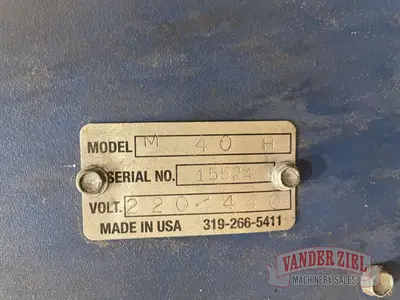 Used AIR KING M-40H Dust Collectors Michigan US | Vander Ziel Machinery Sales #482580