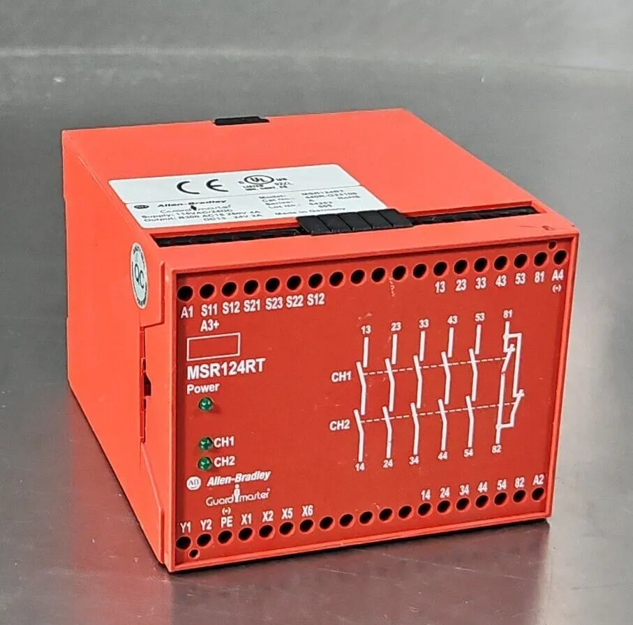 Allen-Bradley MSR124RT Ser A. 440R-G23108 Monitoring Safety Relay. 3B-19