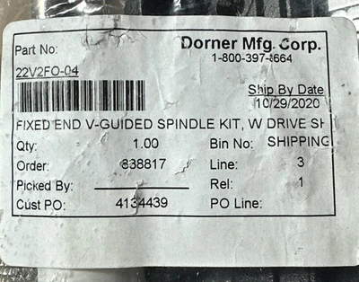 New | in-Stock Dorner 22V2FO-04 Miscellaneous MRO Indiana US | J&J Industrial Supply #510638