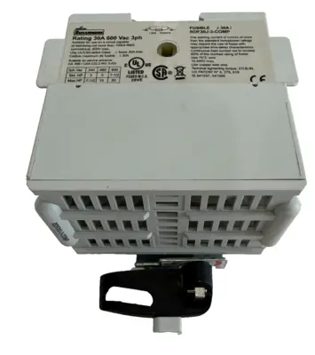 NEW BUSSMANN RDF30J-3-COMP DISCONNECT SWITCH RDF30J3COMP