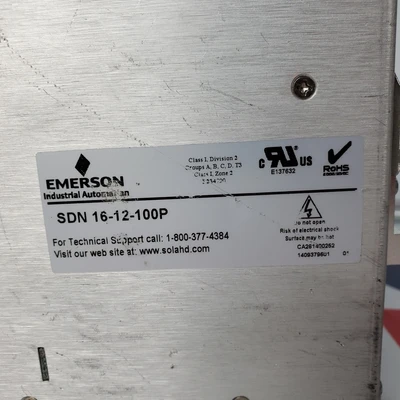 Emerson SDN 16-12-100P Switching Mode Power Supplies | American Industrial Supply Co. (5)