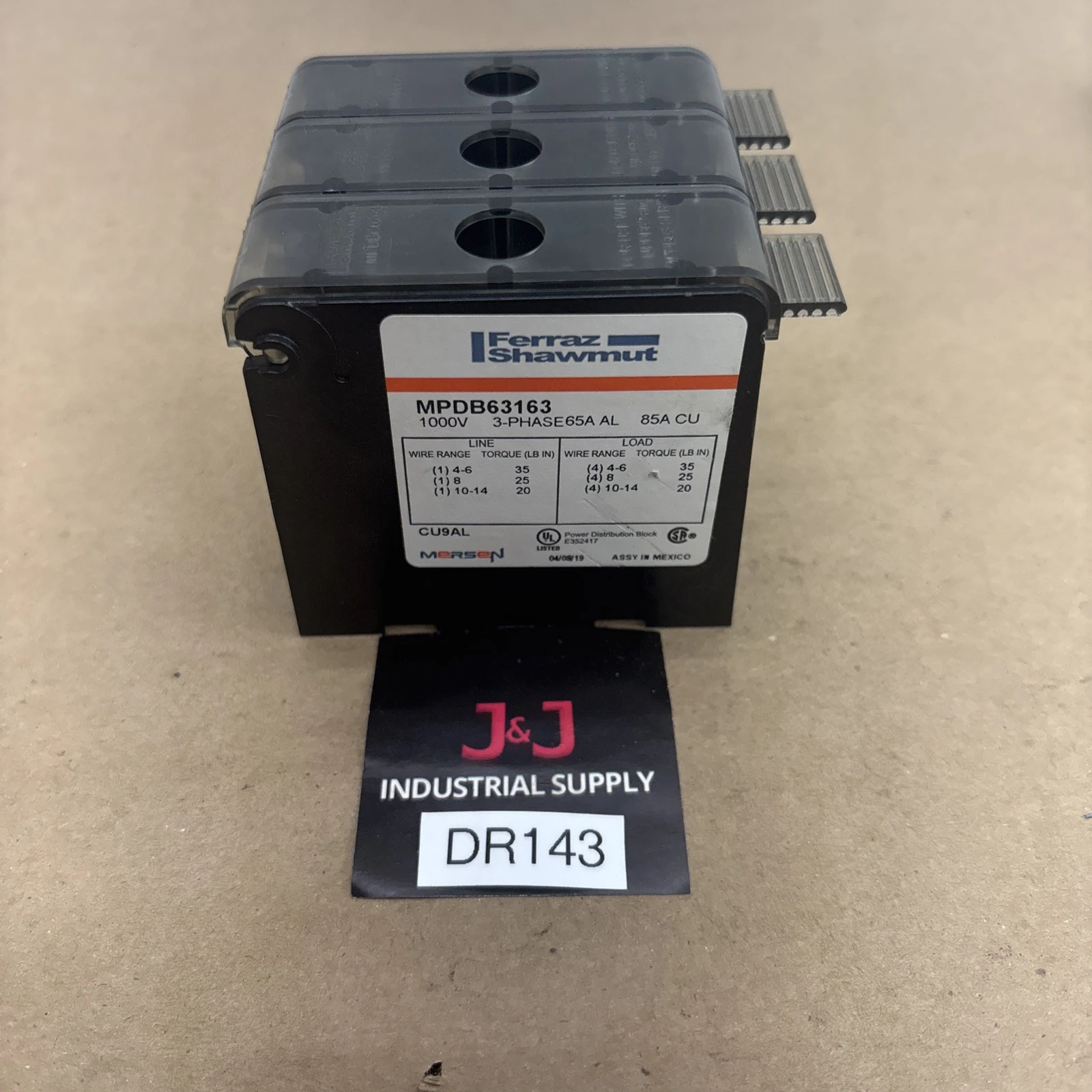 NEW Ferraz-Shawmut MPDB63163