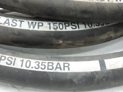 Jason Industrial 4314 Sandblast Hose 1-1/2" ID x 30' Black 4-Ply Rubber 150 PSI