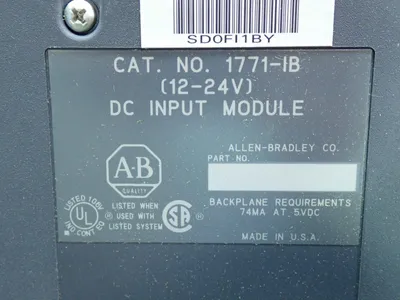 Used ALLEN BRADLEY 1771IB PLC Input & Output Ohio US | HGR 24 #879914