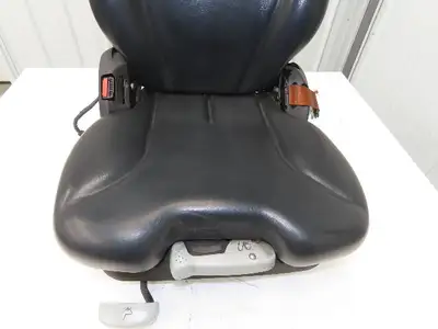 Grammer Forklift Seat Black Vinyl Adjustable Removed From Linde 0015225372