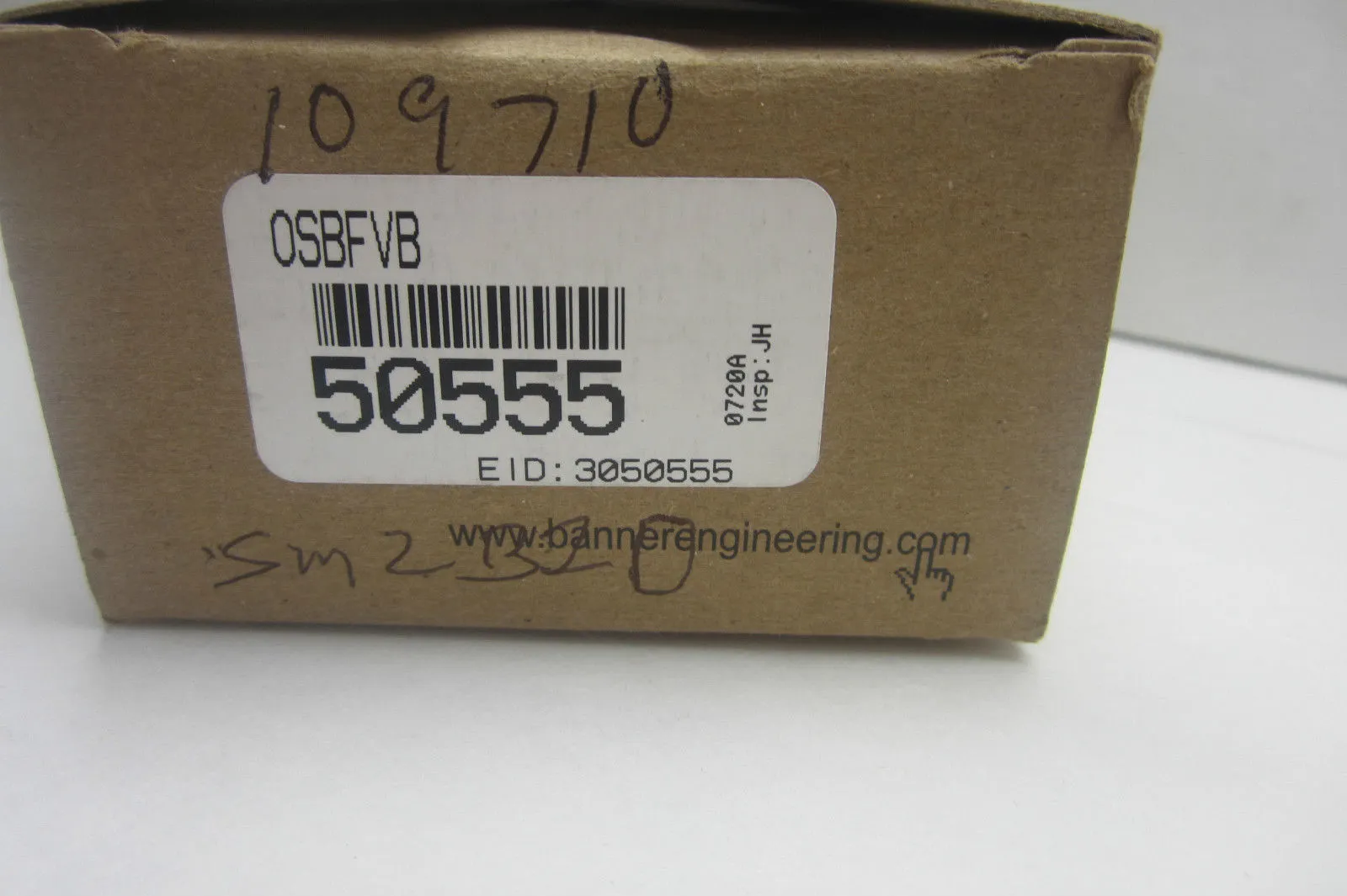 NEW BANNER ENGINEERING OSBFVB SENSOR BEAM 50555