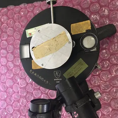 AMERICAN OPTICAL SPENCER SPECTROMETER, COLLIMATOR & TELESCOPE MODEL #3340