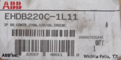 USED ABB EHD220 CONTACTOR EHDB220C-1L11 220A