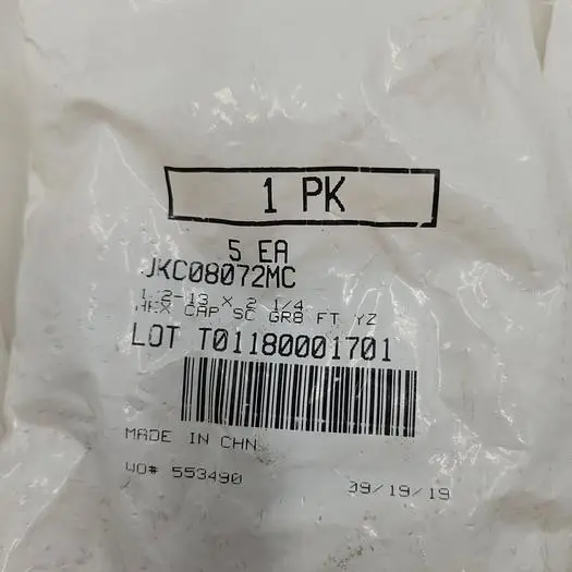New | in-Stock GRADE 8: 1/2" - 13 FULLY THREADED _UNKNOWN_ Nuts & Screws Michigan US | ND Industrial Surplus #1208108