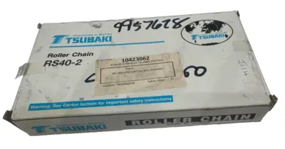 NEW TSUBAKI RS40-2 ROLLER CHAIN RIVETED 10FT 240 LINKS RS402
