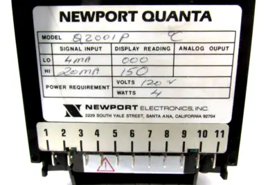 NEW NEWPORT Q2001-P PROCESS METER Q2001P