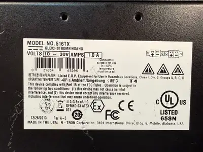 Ntron 516TX Industrial Ethernet Switch 10-30V 1.0Amp (4.1.1)