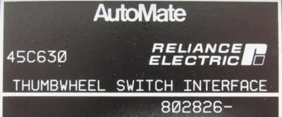 NEW RELIANCE ELECTRIC 45C630 THUMBWHEEL COUNTER