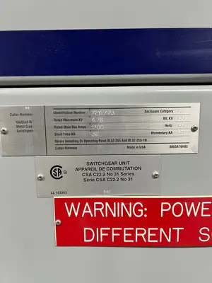 MV Double-Ended Unit Substation - 2 x 2000/3000kVA, 13.8kV Transformers w/ 4160V Ampgard Switchgear