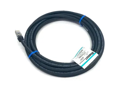 USED PANDUIT SHIELDED CAT6A PATCHCORD 600V 5M BLACK
