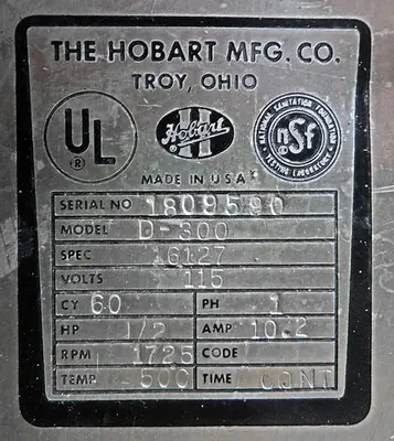 USED HOBART® 30-QUART MIXER, MODEL D-300
