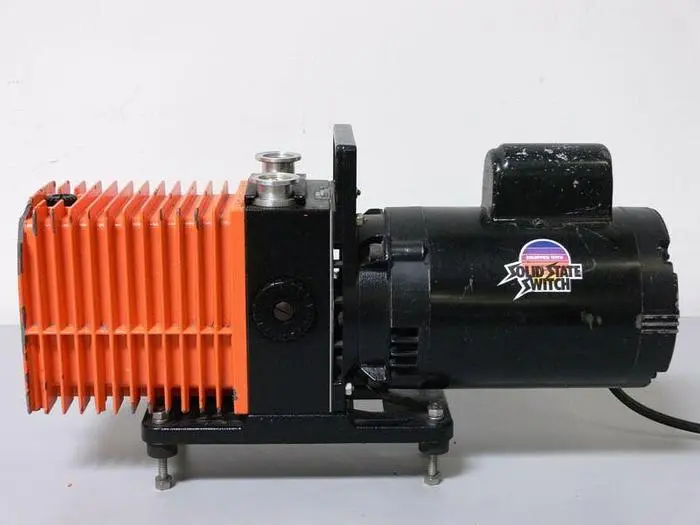 Used ALCATEL 2008A DUAL STAGE ROTARY VANE VACUUM PUMP W/ FRANKLIN 1/2 HP MOTOR Rotary Pumps | Equipment Lab #485961