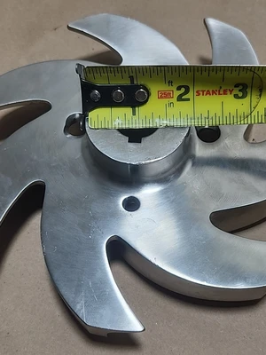*PREOWNED* Stainless Centrifugal Pump Impeller 7-Vane 22mm Bore + Warranty!