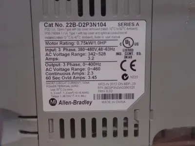 NEW 2012 ALLEN BRADLEY 22BD2P3N104